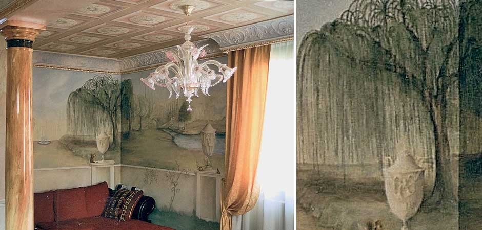 Decorazione soffitto e pareti- Mattavelli